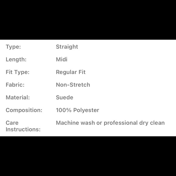 SUEDE FRINGE SKIRT NWOT - Picture 6 of 7